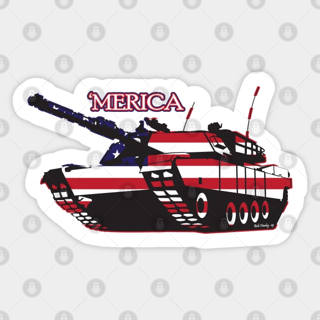 'Merica Sticker by Illustratorator